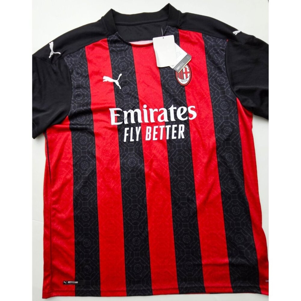 AC Milan 2020/21 Home Shirt XXL NWT Puma Ancelotti #10 Emirates Fly Better